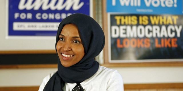Hard-left Democratic Rep. Ilhan Omar is facing backlash and accusations of homophobia after repeating baseless allegations pushed by MSNBC and liberal activists that South Carolina Sen. Lindsey Graham is being blackmailed into supporting President Trump. (AP Photo/Jim Mone)